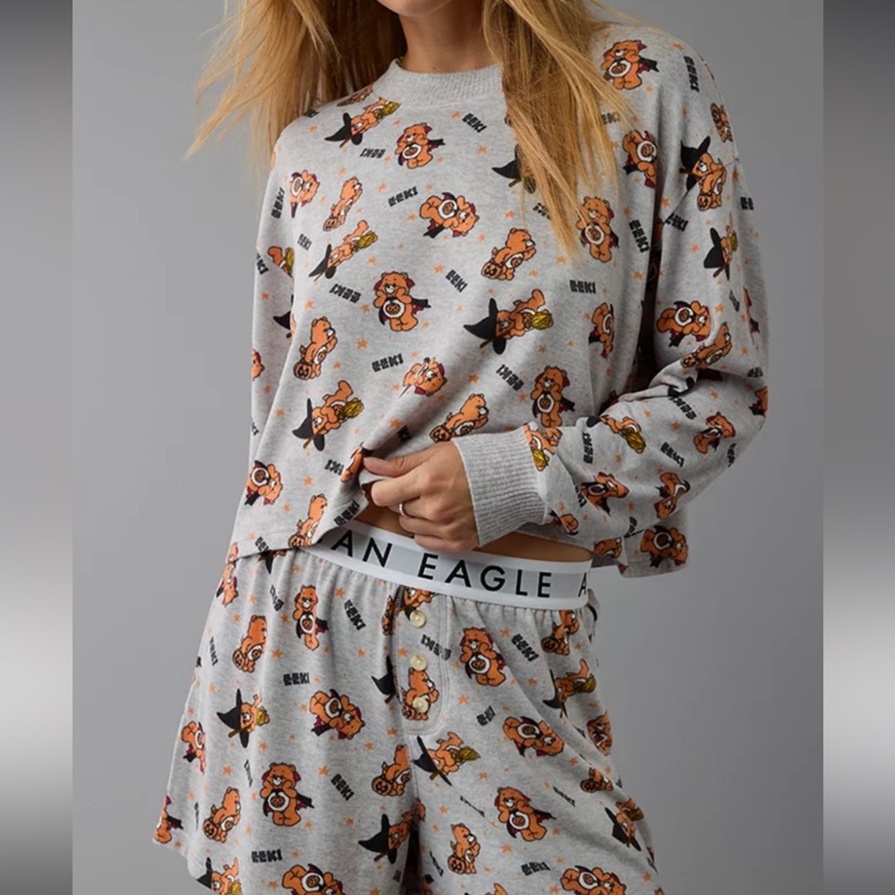 COPY - AE Care Bears Halloween Plush PJ Set